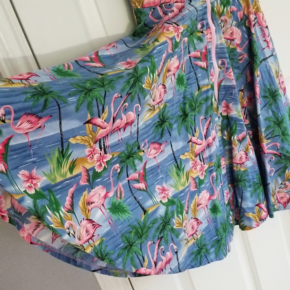 PIGTAILS & PIRATES Flamingo dress US 6 AUS 10